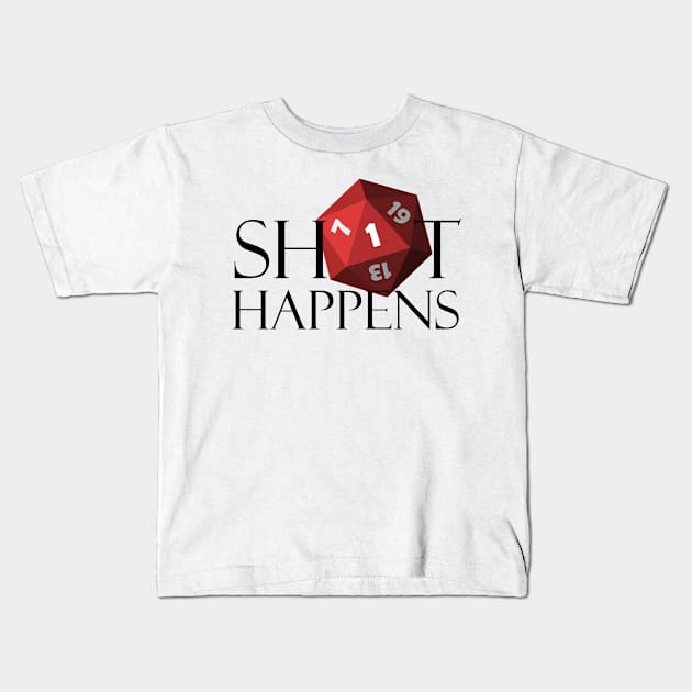 Sh!t happens Kids T-Shirt by GoonyGoat